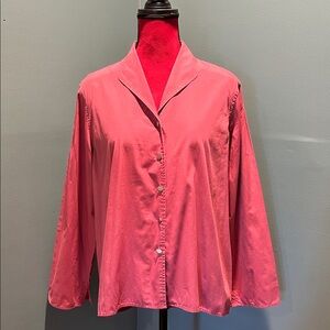 J. Jill Pink Button Down Shirt